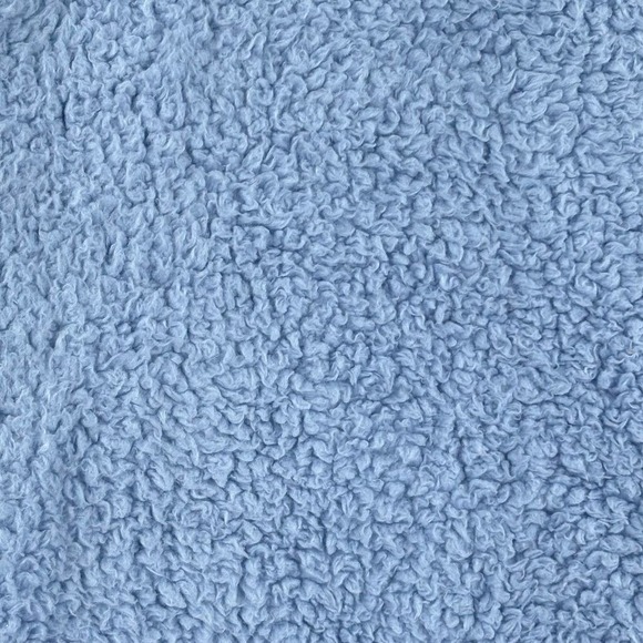 Nordic Beach Wrap Hoodie One Size Blue Soft Sherpa Ultra Plush Cozy Cabincore - Picture 5 of 5